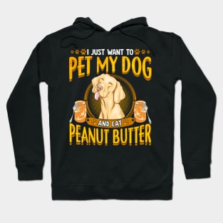 Dog Humor Quotes Peanut Butter Sayings Hoodie